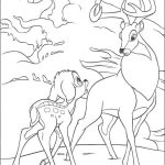 Desenho de Bambi e Grande Príncipe para Colorir 150×150