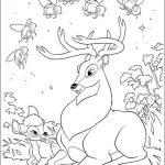 Desenho de Bambi e Seu Pai para Colorir 150×150