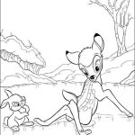 Desenho de Bambi Engraçado para Colorir 150×150