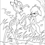 Desenho de Bambi Está Lutando para Colorir 150×150