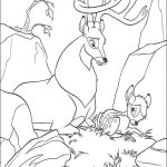 Desenho de Bambi Está Triste para Colorir 150×150