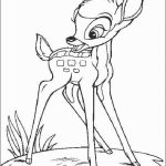 Desenho de Bambi Feliz para Colorir 150×150