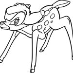 Desenho de Bambi Irritado para Colorir 150×150