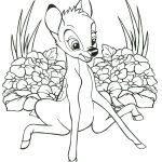 Desenho de Bambi Muito Fofo para Colorir 150×150