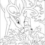 Desenho de Bambi Rindo para Colorir 150×150