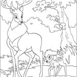 Desenho de Bambi Triste para Colorir 150×150