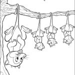 Desenho de Família Gambá de Bambi para Colorir 150×150