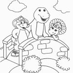 Desenho Barney com Baby Bop e Bj para Colorir 150×150