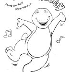 Desenho Feliz Barney para Colorir 150×150