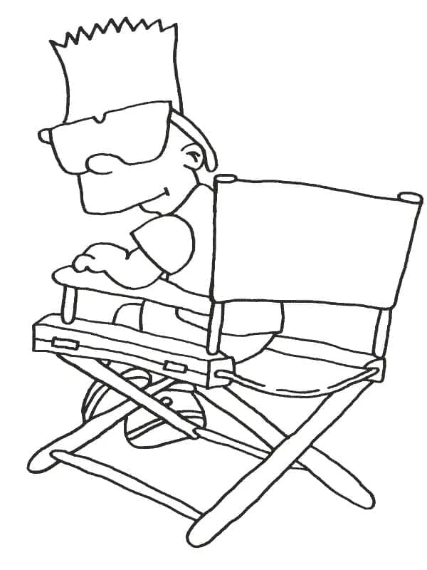 Desenhos de Bart Simpson para Colorir