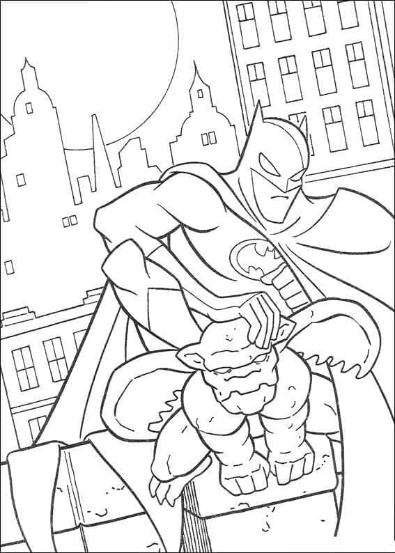 Desenhos de Batman Imprimivel Grátis para Crianças para Colorir e Pintar