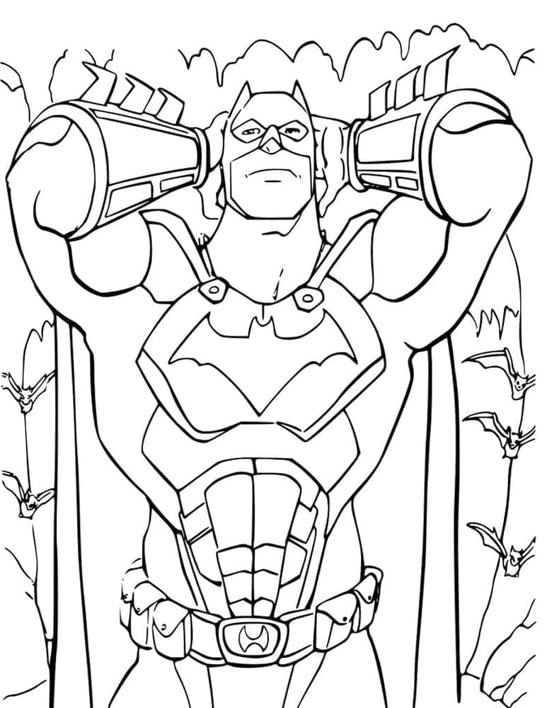 Desenhos de Batman Incrível para Colorir e Pintar