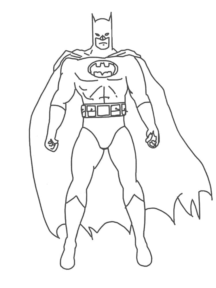Desenhos de Batman Ligá da Justiça para Colorir e Pintar