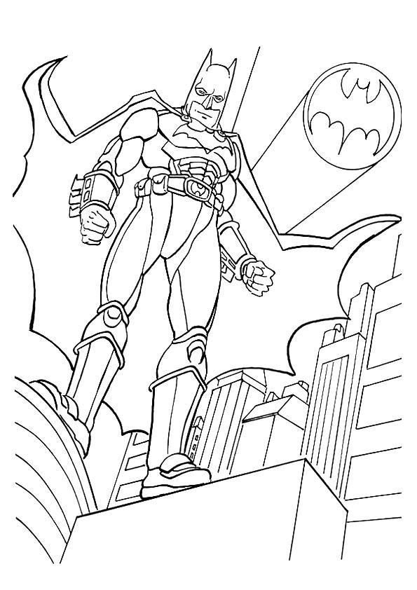 Desenho de Batman para Colorir Pdf Imprimivel e Pintar