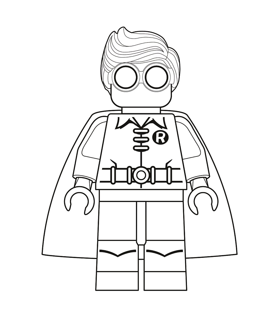 Desenho de Lego Marvel Superheroes para Imprimir Grátis Download e Pintar