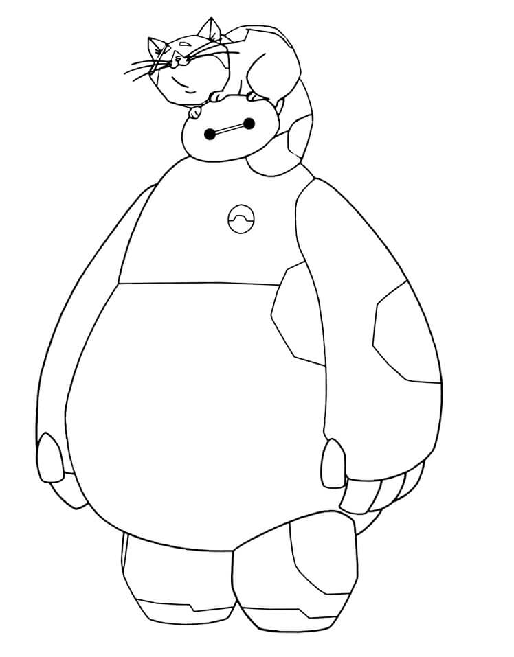 Desenho de Baymax para Colorir Pdf Imprimivel e Pintar