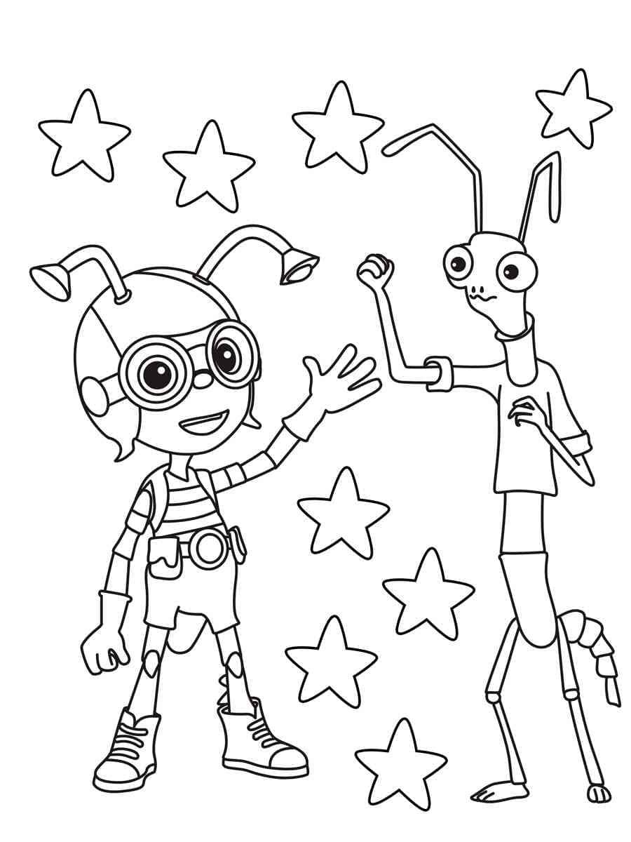 Desenho de Beat Bugs Imprimivel para Colorir