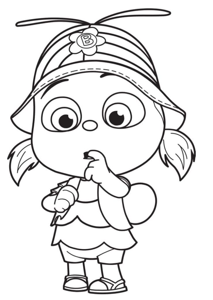Desenho de Buzz em Beat Bugs para Colorir