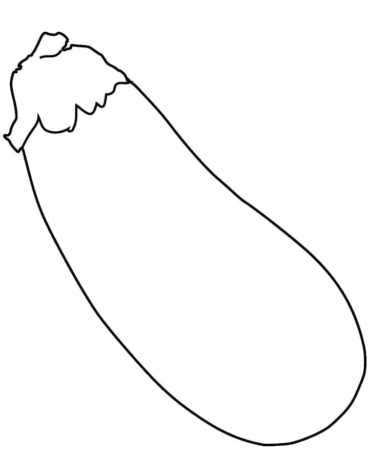Desenho de Berinjela para Colorir Baixar Lápis de Cor e Pintar