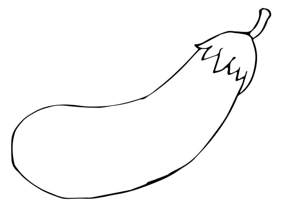 Desenho de Berinjela para Colorir Pdf Imprimivel e Pintar