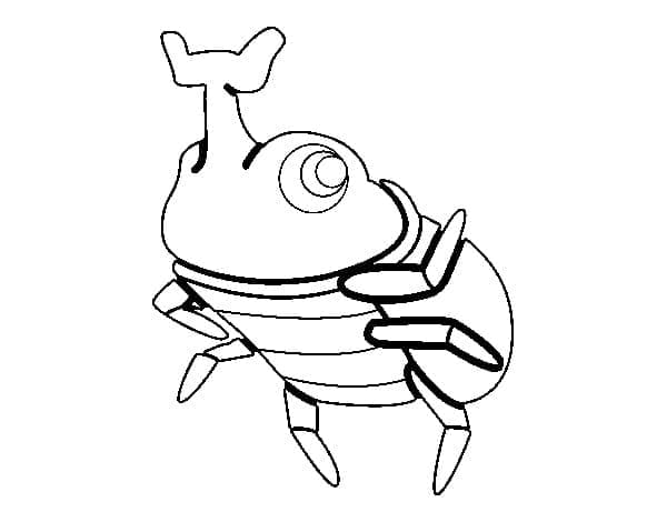Desenho Besouro Rinoceronte para Colorir e Pintar