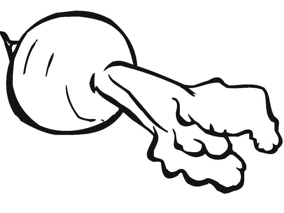 Desenho de Beterraba Grátis para Crianças para Colorir e Pintar