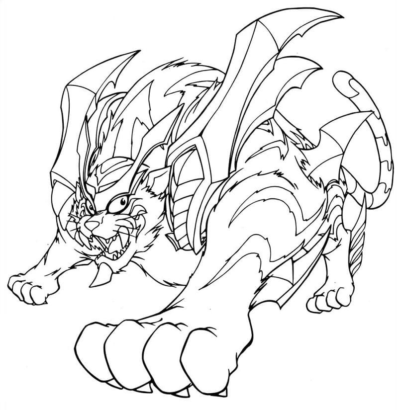 Desenho de Beyblade para Imprimir Download e Pintar