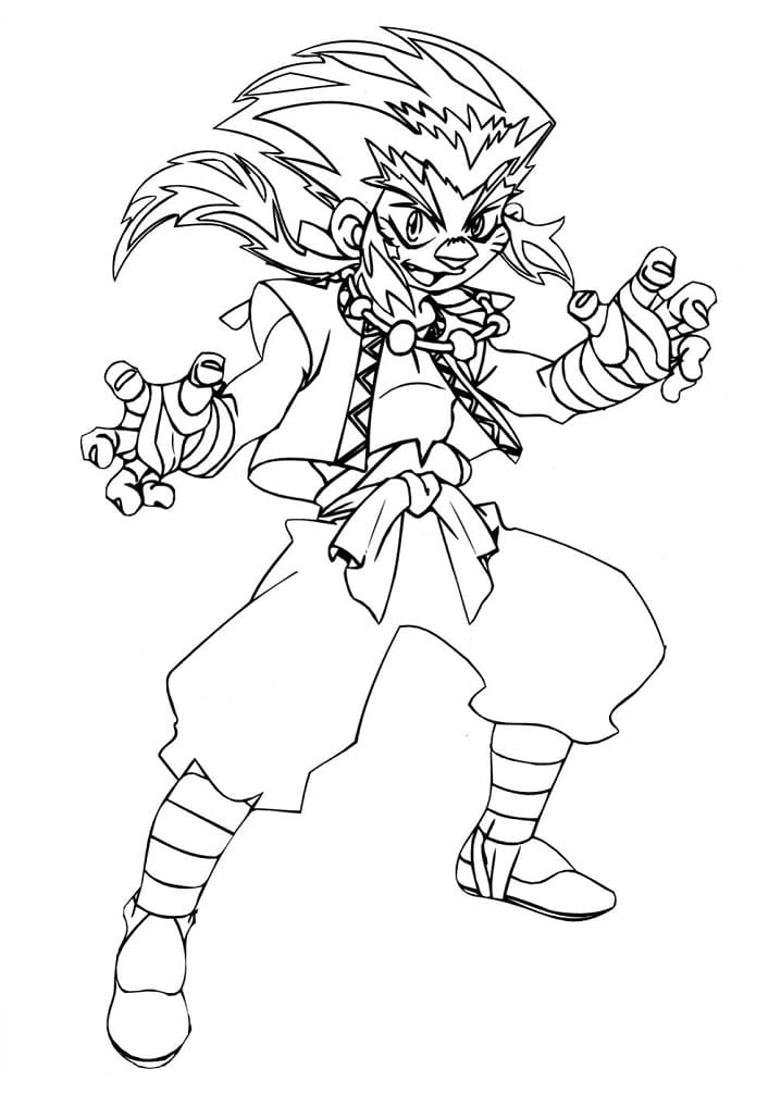 Desenho de Beyblade para Imprimir Grátis e Pintar