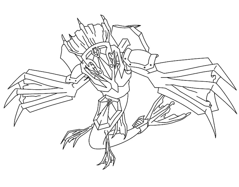 Desenho Leviathan Beyblade para Colorir e Pintar