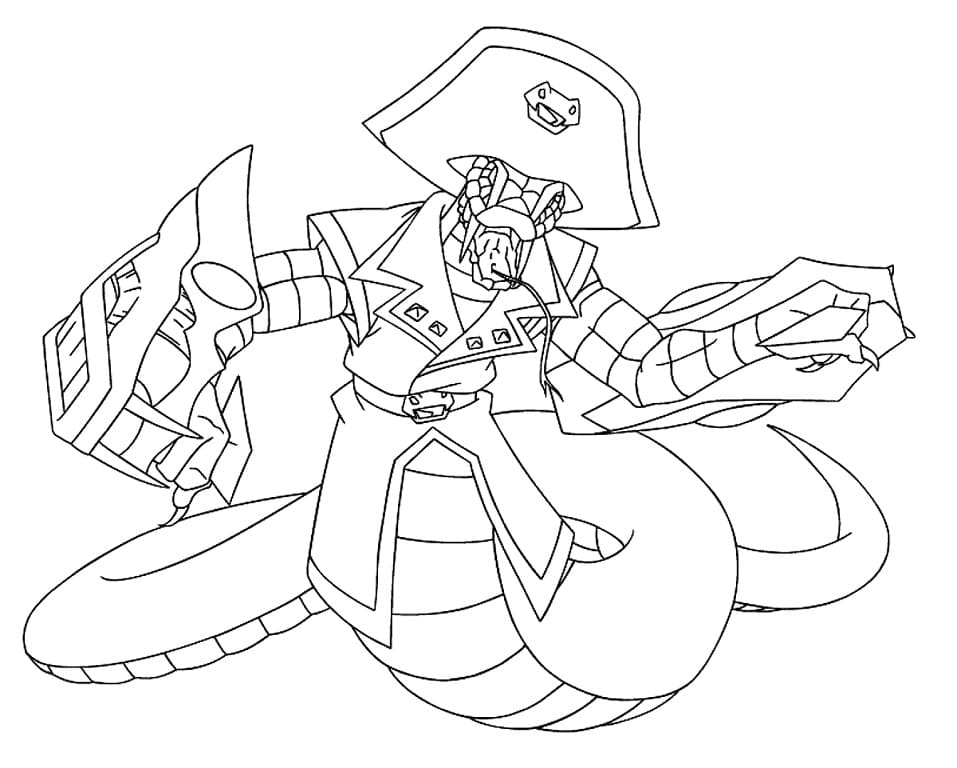 Desenho Orochi Beyblade para Colorir e Pintar