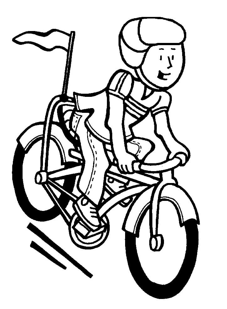 Desenho de Bicicleta Imprimivel Pdf para Colorir e Pintar