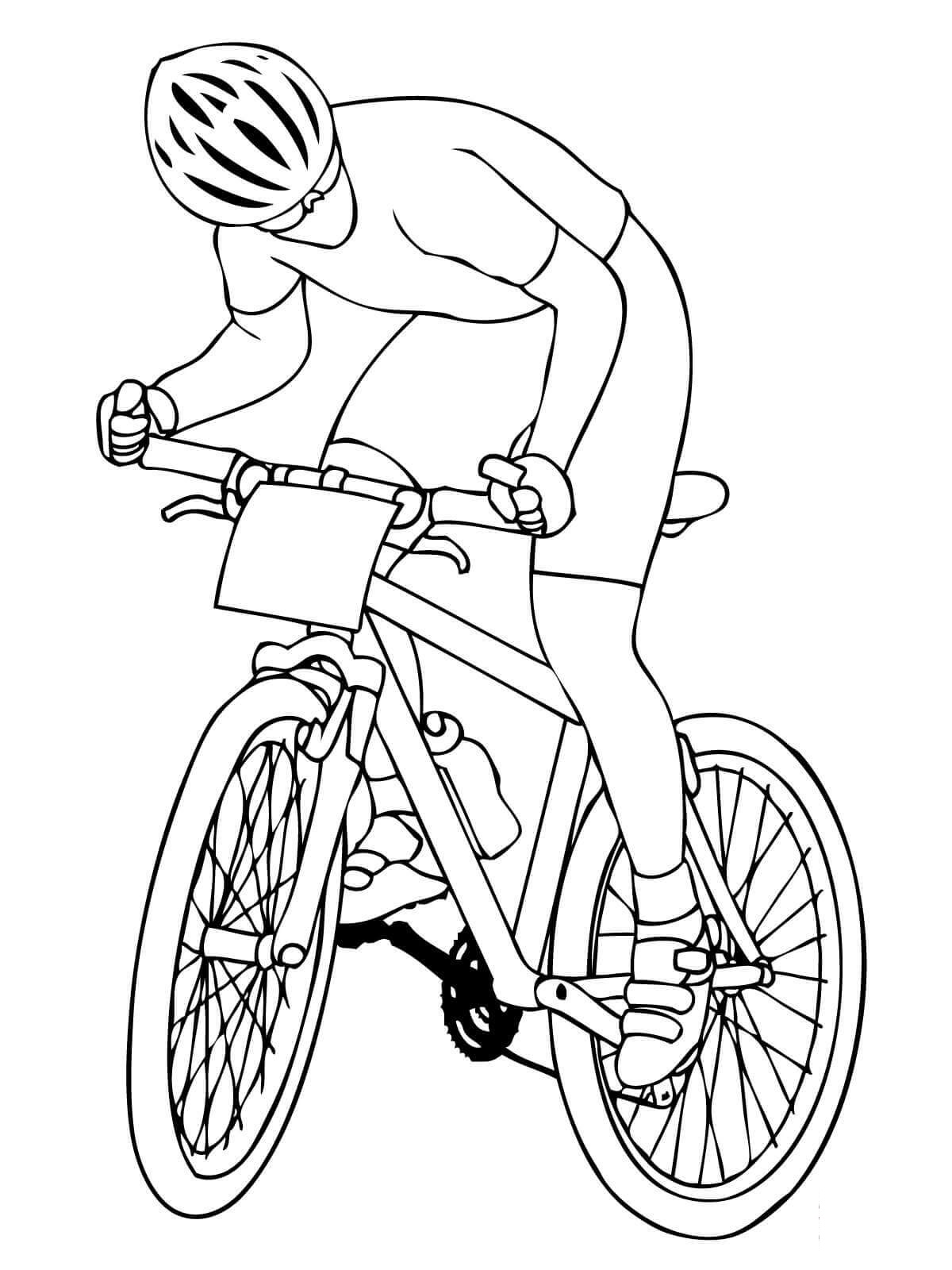 Desenho de Bicicleta para Colorir Pdf Grátis e Pintar