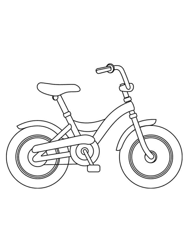Desenho de Bicicleta para Pintar Pdf Grátis