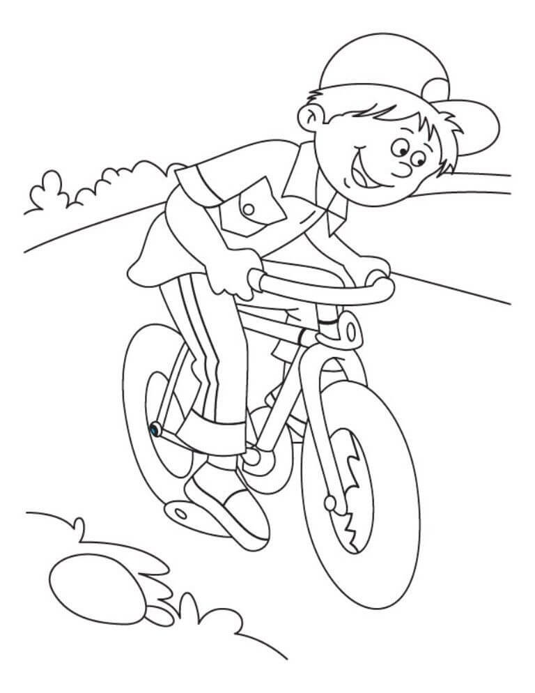 Desenho de Bicicleta Pdf para Imprimir Grátis e Pintar