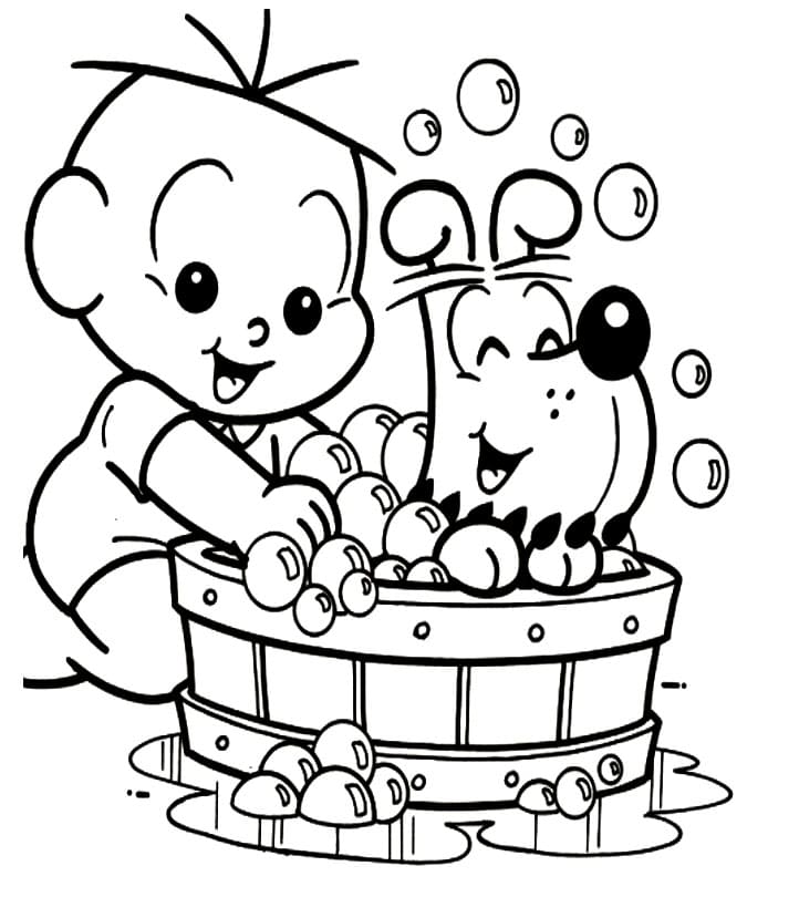 Desenhos de Bidu Turma da Monica para Colorir