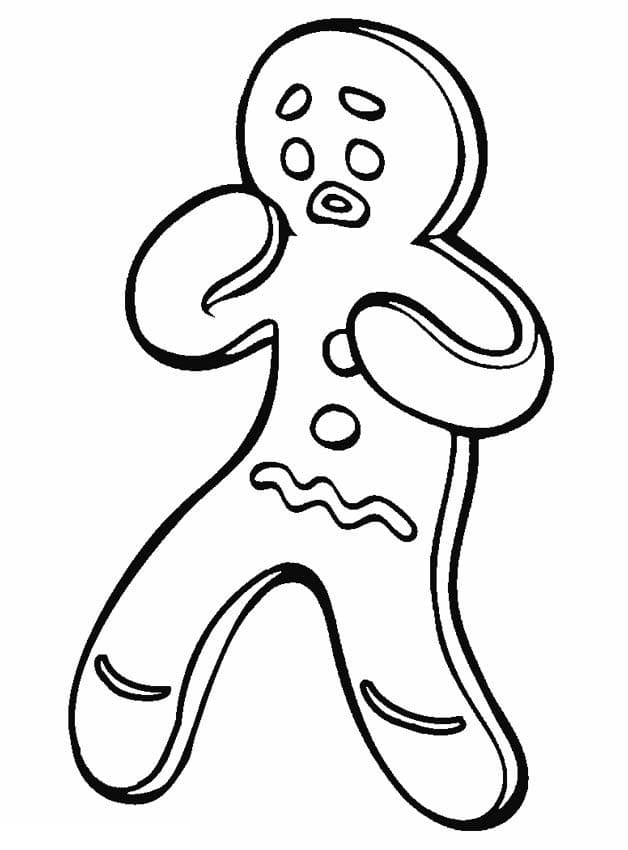 Desenhos de Biscoito de Gengibre para Colorir