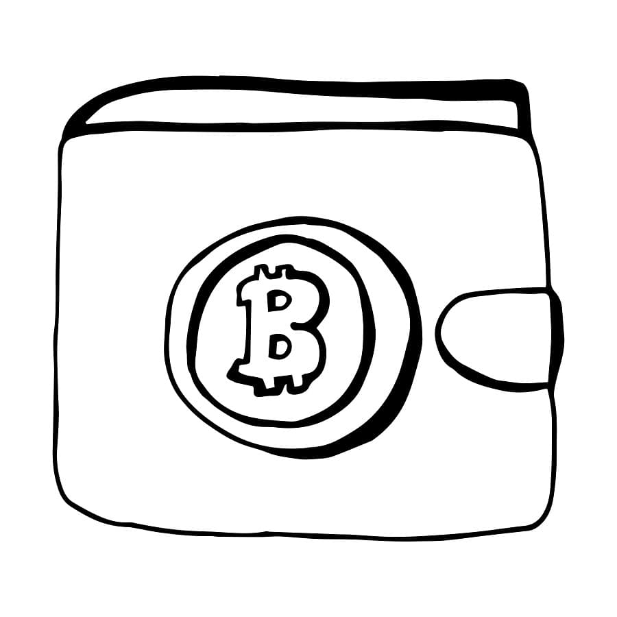 Desenho de Bitcoin para Pintar Download