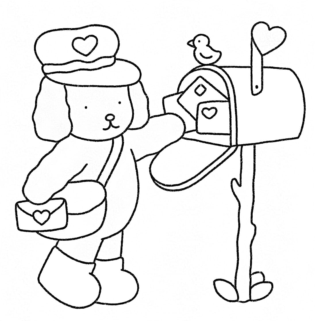 Desenho do Bobbie Goods Carteiro para Colorir