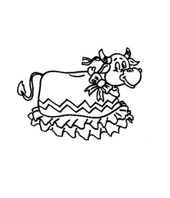 Baixar Desenho A4 de Boi Bumbá do Folclore para Colorir