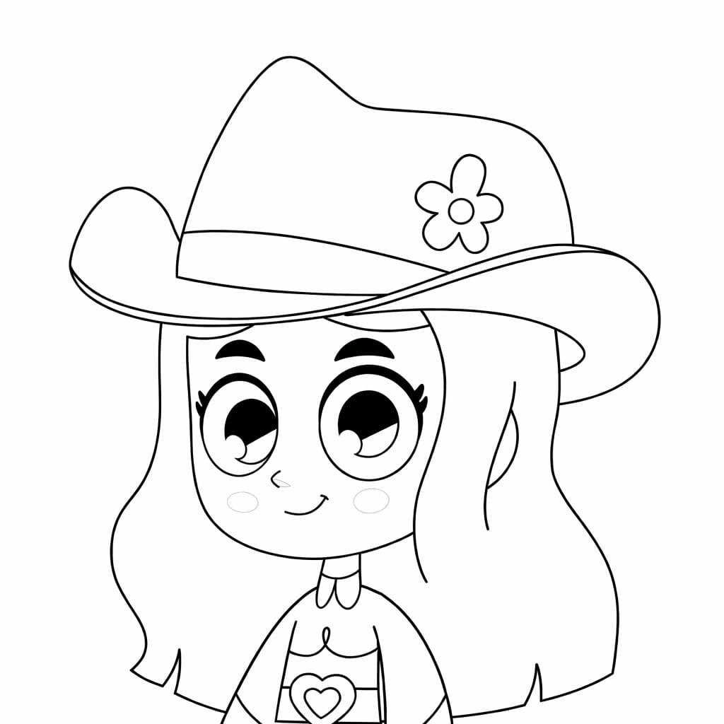 Boiadeirinha para Colorir