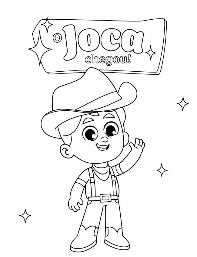 Desennho do Joca da Turma da Boiadeirinha para Colorir
