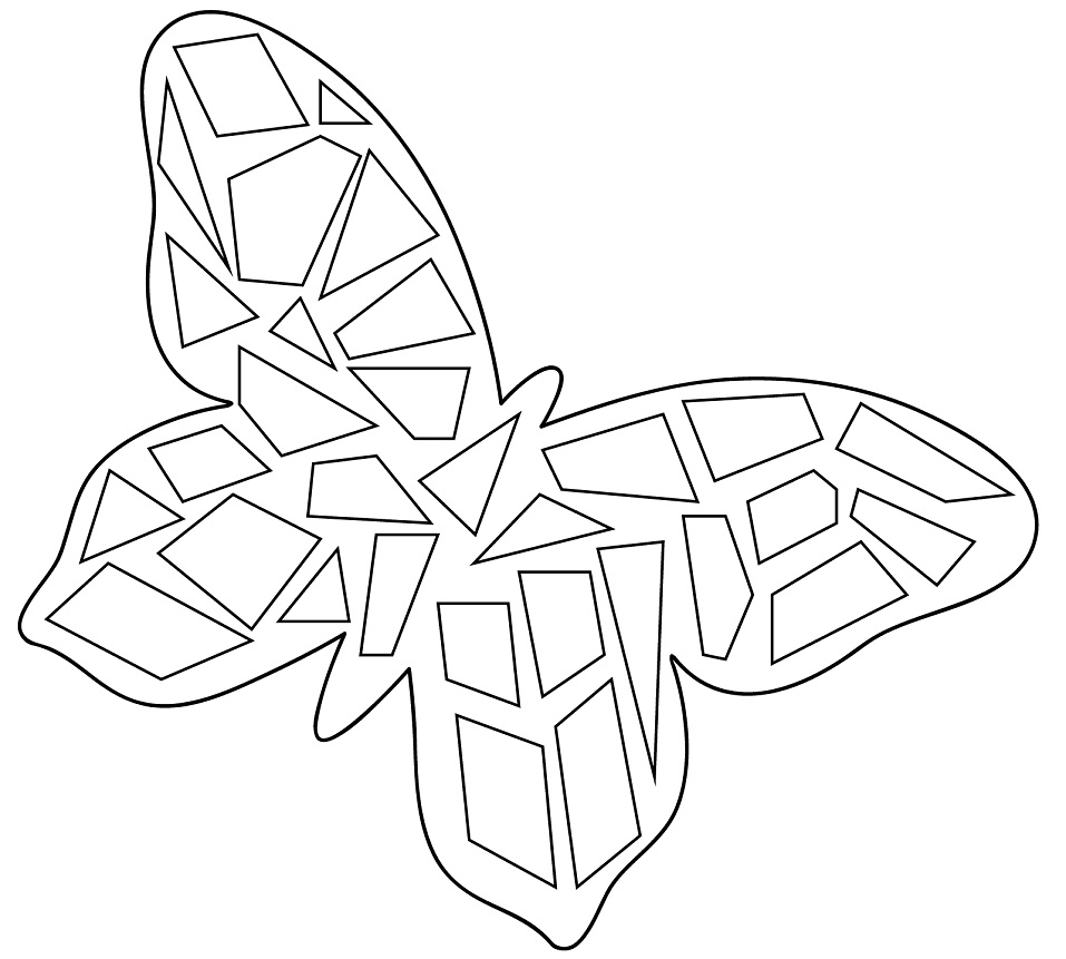 Desenho de Borboleta para Colorir Pdf Imprimivel e Pintar