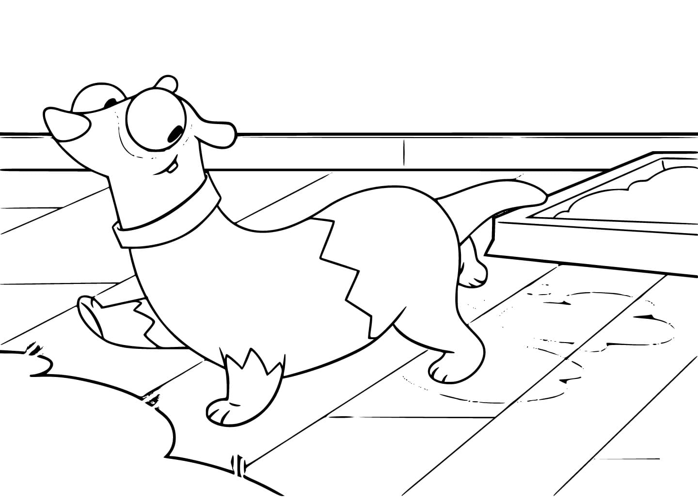 Desenho de Boris e Rufus Amigos para Colorir e Imprimir Pdf e Pintar