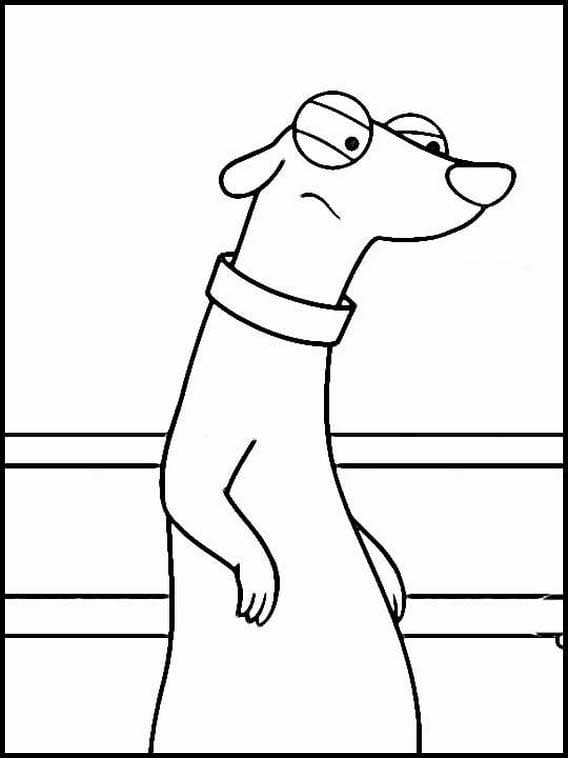 Desenho de Rufus Irritado para Colorir e Pintar