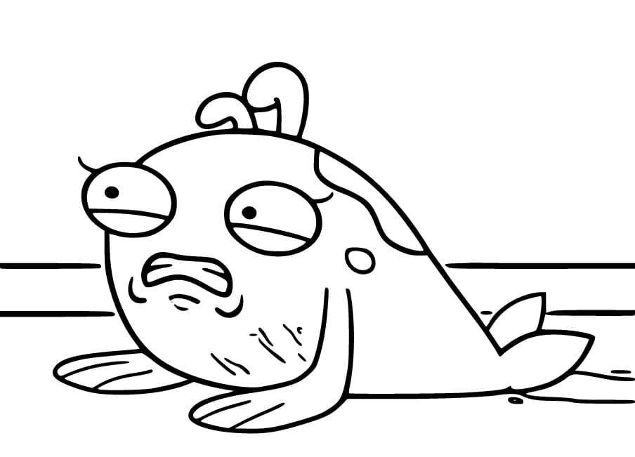 Desenho de Yuko de Boris e Rufus para Colorir e Pintar