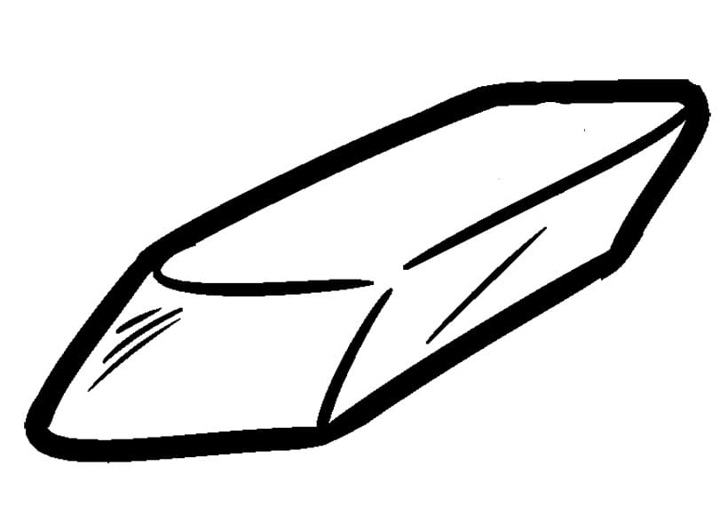 Desenho de Borracha Branca para Colorir e Imprimir Grátis e Pintar