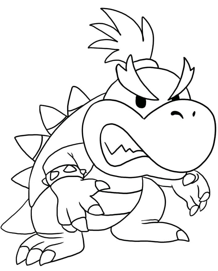 Desenho de Bowser Jr para Colorir e Pintar