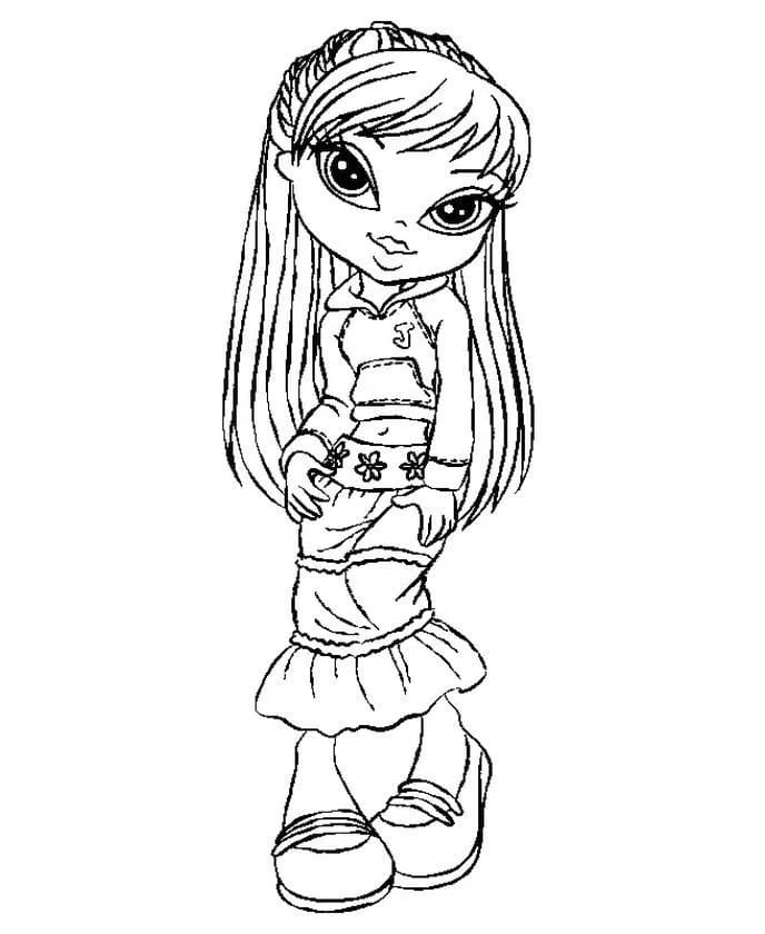 Desenho de Bratz para Colorir e Imprimir Grátis Pdf e Pintar