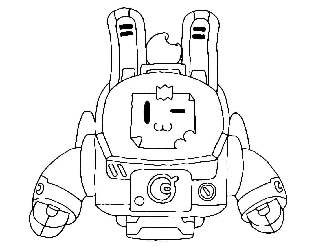 Desenho de Lunar Sprout de Brawl Stars para Colorir e Pintar