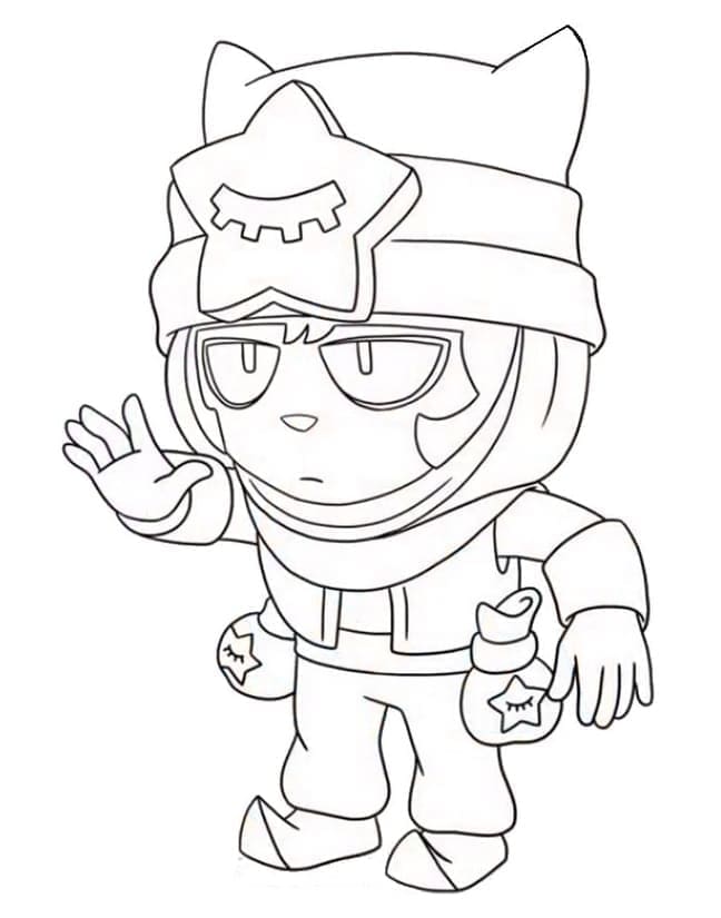 Desenho de Sandy Brawl Stars para Colorir e Pintar
